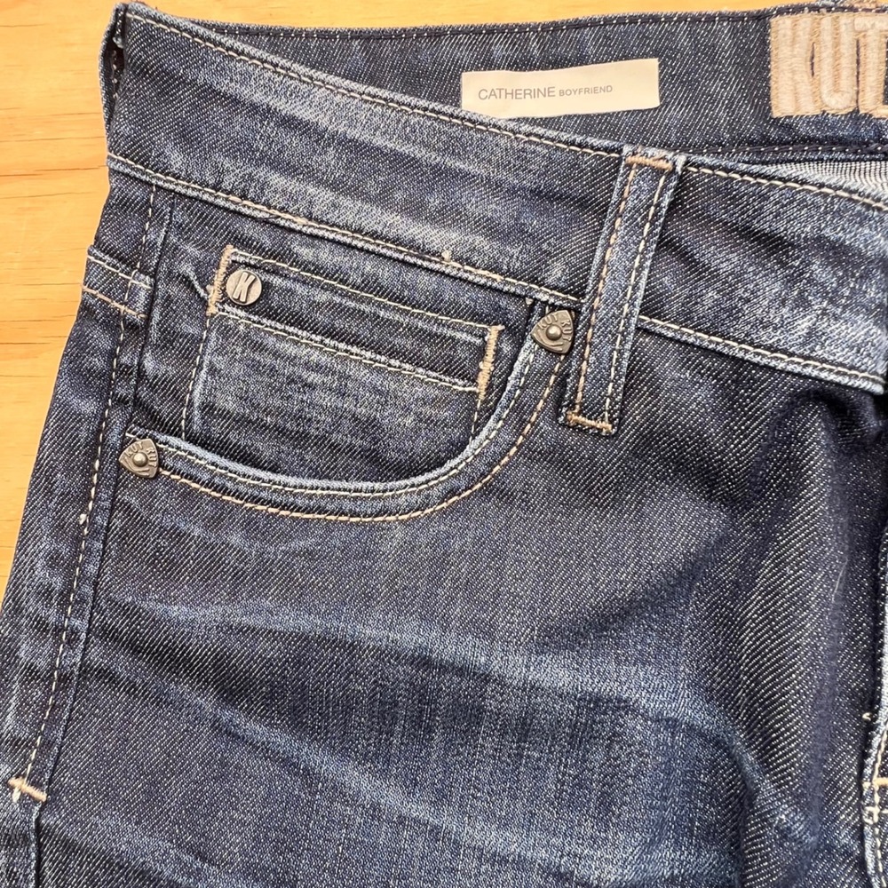 KUT from the Kloth Catherine Boyfriend Jeans Dark Wash Size 6 Straight Leg Denim - Picture 8 of 11